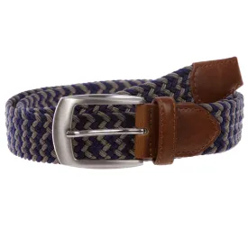 1 1/4" Braided Elastic Stretch Woven Belt