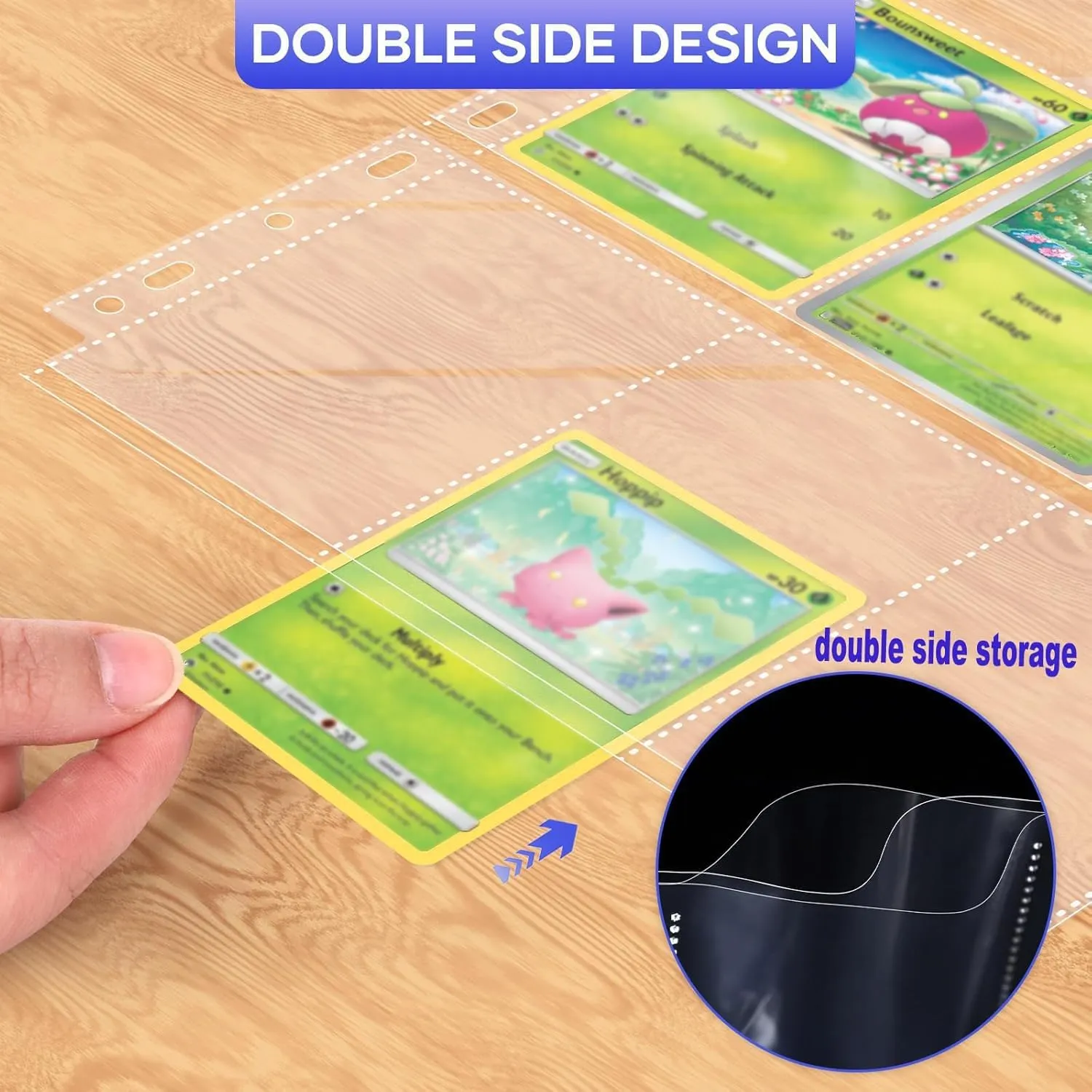 40 Pack 9 Pocket Page Protectors,720 Pockets Double Sided Card Holder Pages for a 3 Ring Binder, Card Protector Sheets Baseball Card Binder,Fit for MTG, TCG, Baseball Standard Cards