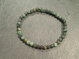 African Turquoise 4MM Stretch Bracelet