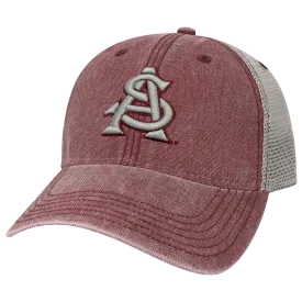 Arizona State Sun Devils Burgundy/Grey Dashboard Trucker Hat