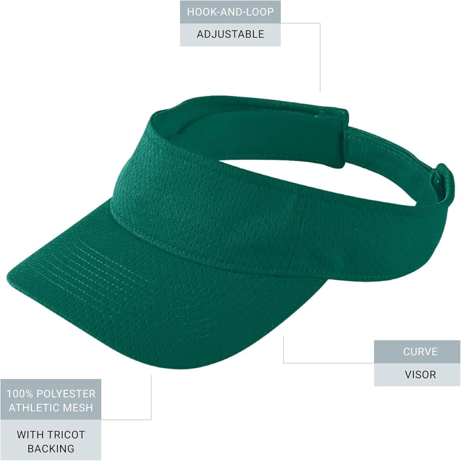 Augusta Sportswear Women's Athletic Mesh Visor - Stylish Sun Hat for Golf, Running, and Outdoor Activities