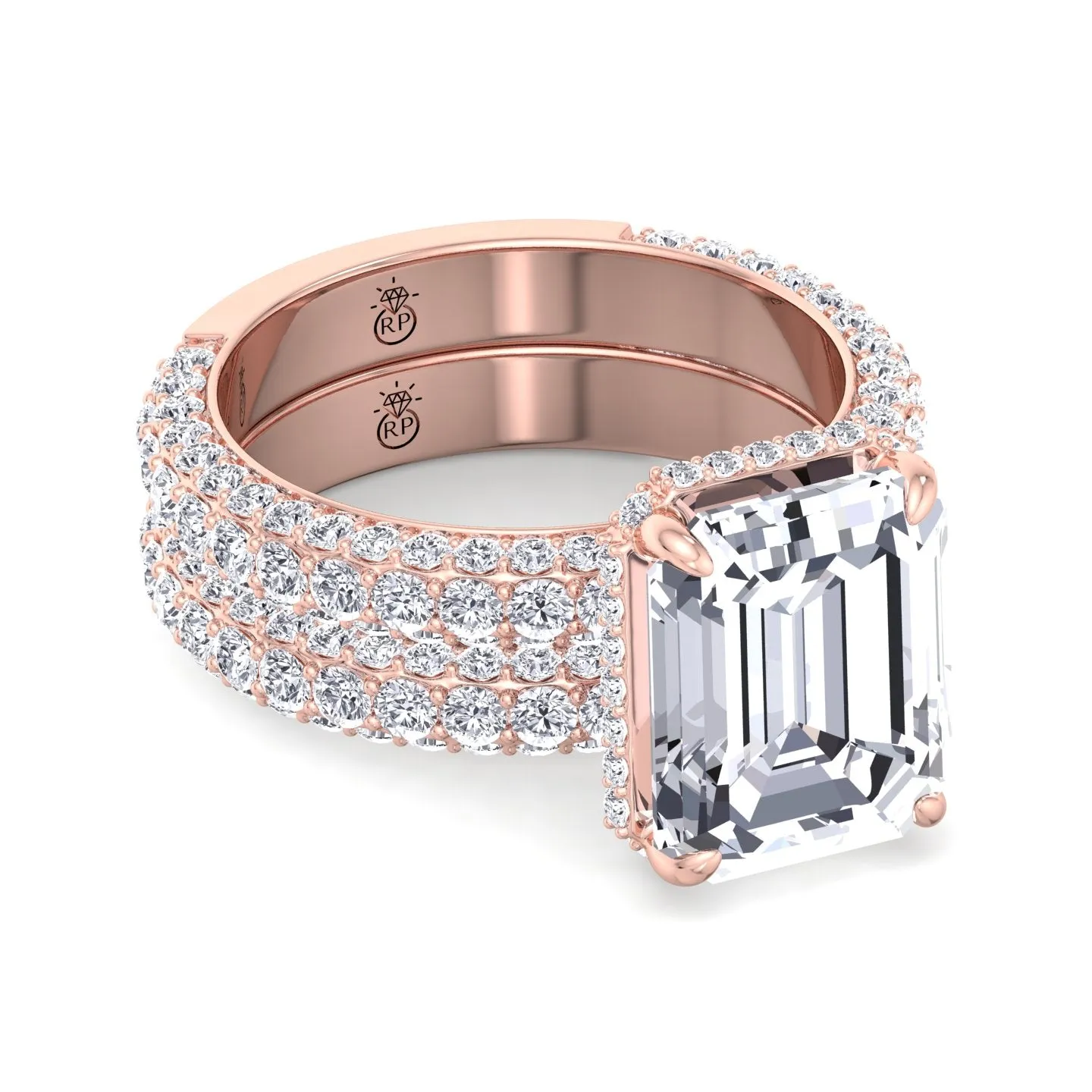 Azores - Matching Pave Wedding Band (0.79 CT)