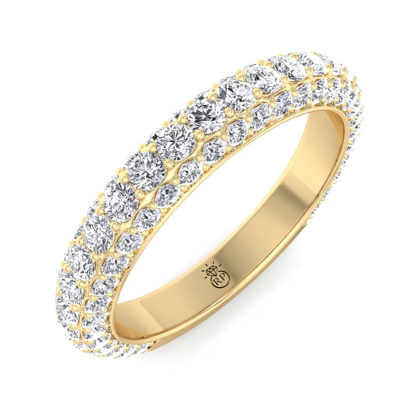 Azores - Matching Pave Wedding Band (0.79 CT)