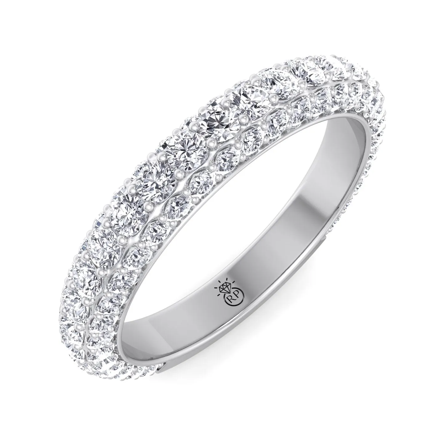 Azores - Matching Pave Wedding Band (0.79 CT)