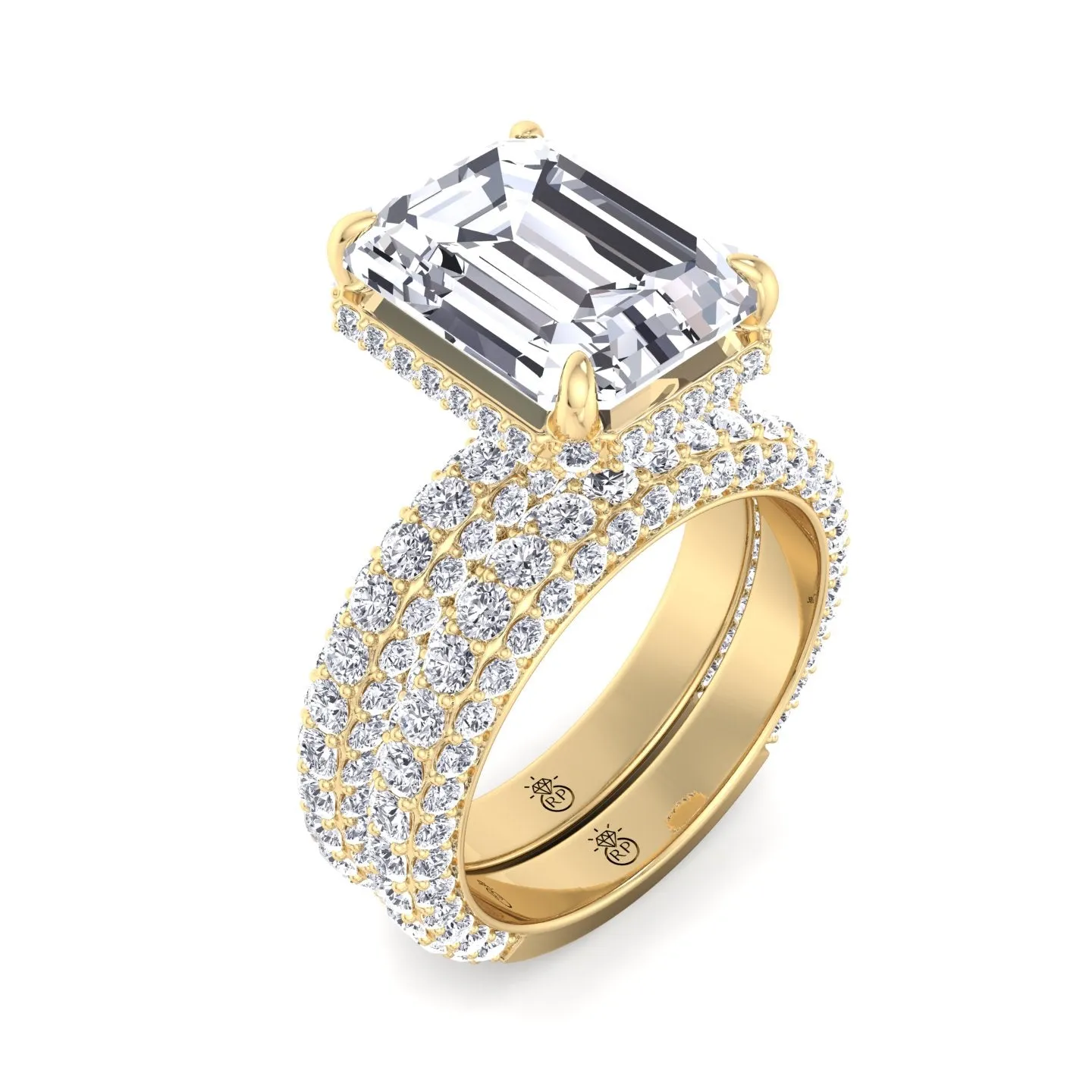 Azores - Matching Pave Wedding Band (0.79 CT)