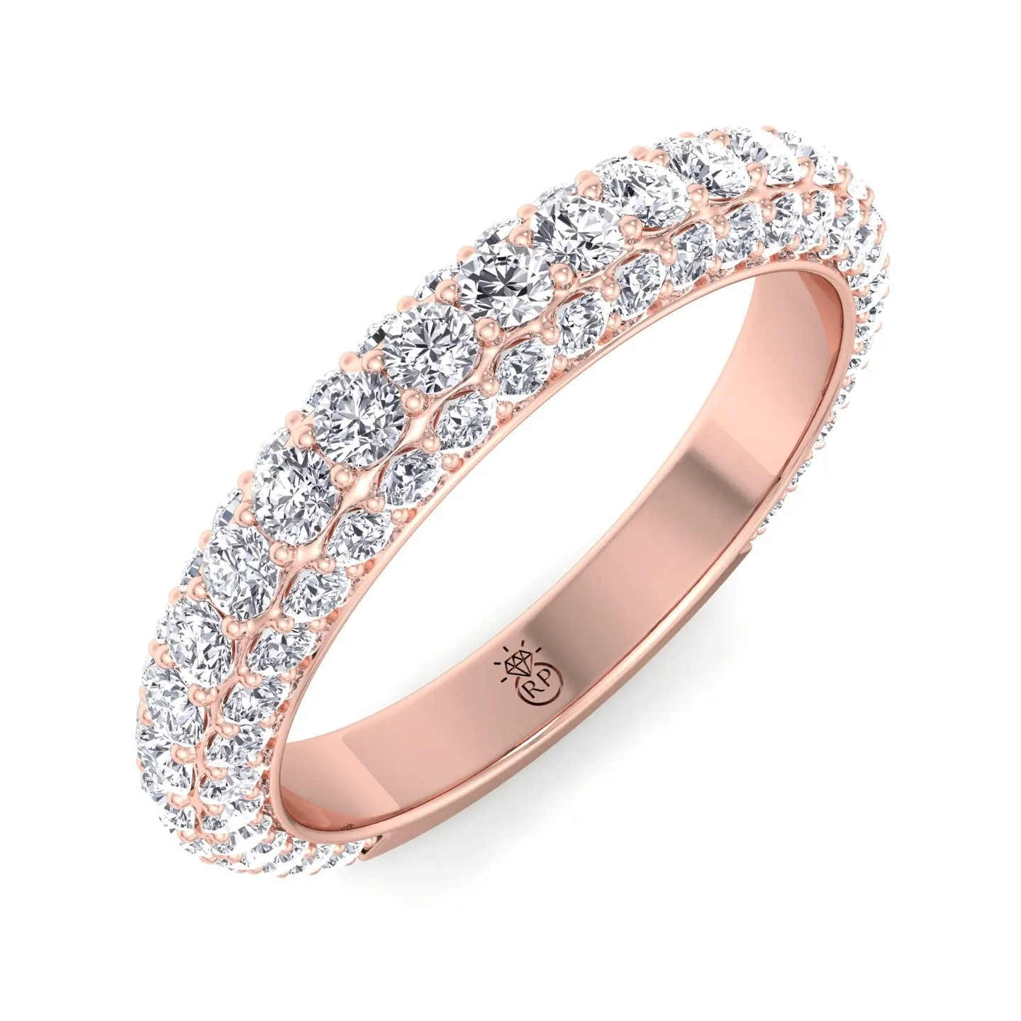 Azores - Matching Pave Wedding Band (0.79 CT)