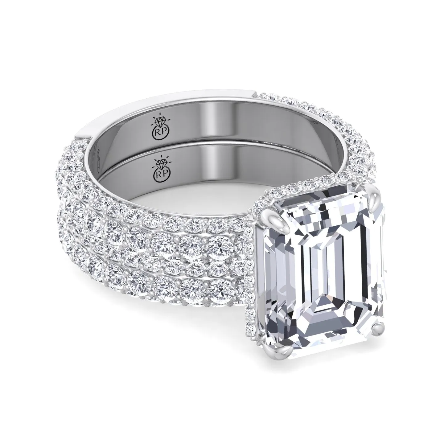 Azores - Matching Pave Wedding Band (0.79 CT)