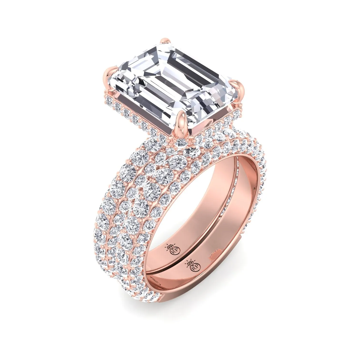 Azores - Matching Pave Wedding Band (0.79 CT)