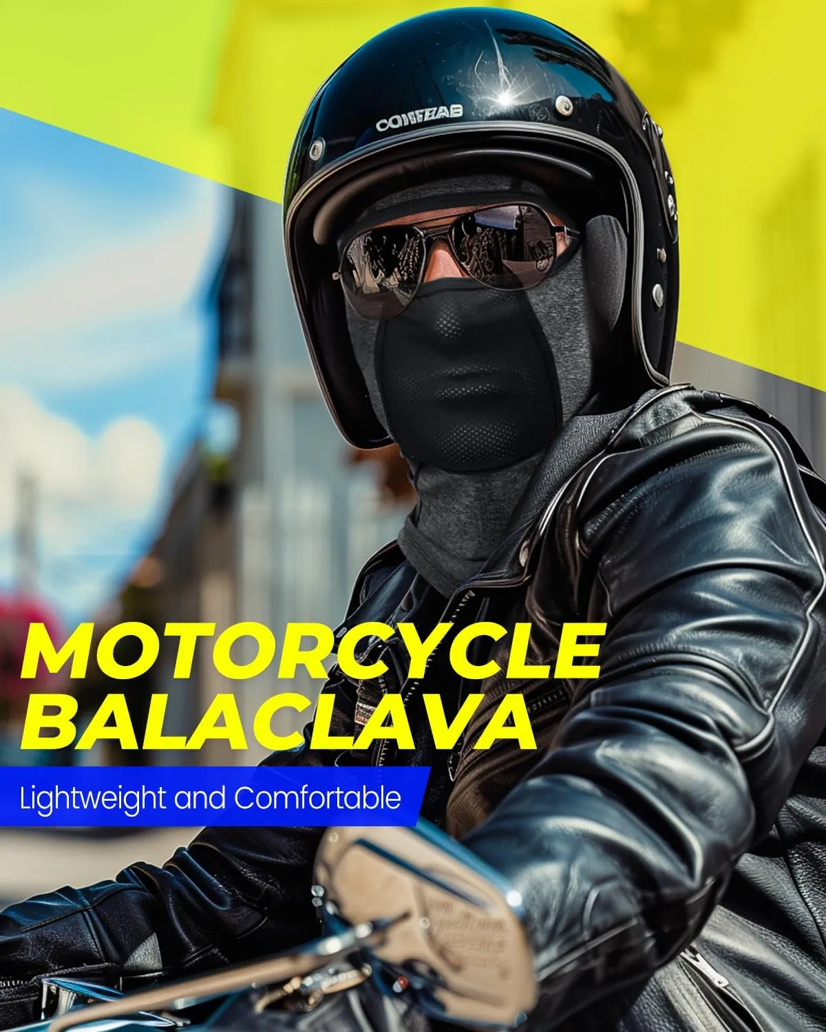 Balaclava Face Mask with Glasses Holes for Men Women Summer Cooling Shiesty Mask Sun UV Protection for Motorcycle Work Ski