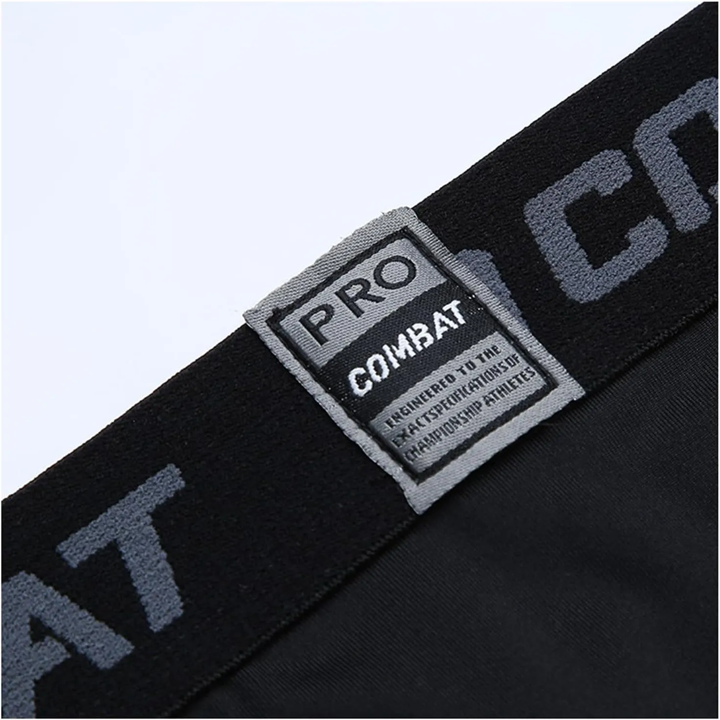 BaronHong Basketball Single Leg Tight Sports Pants 3/4 One Leg Compression Pants Athletic Base Layer Underwear