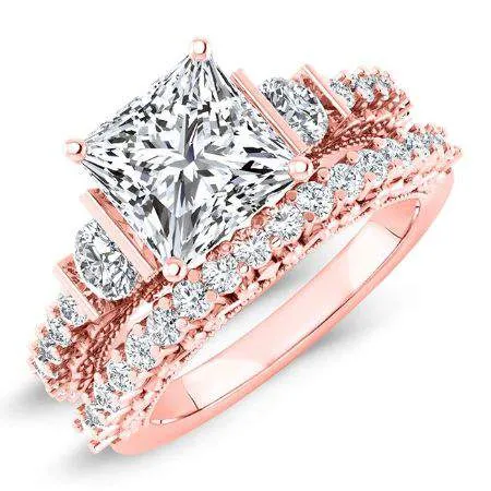 Belle Diamond Matching Band for Princess Center (Band Only. Engagement Ring Not Included)