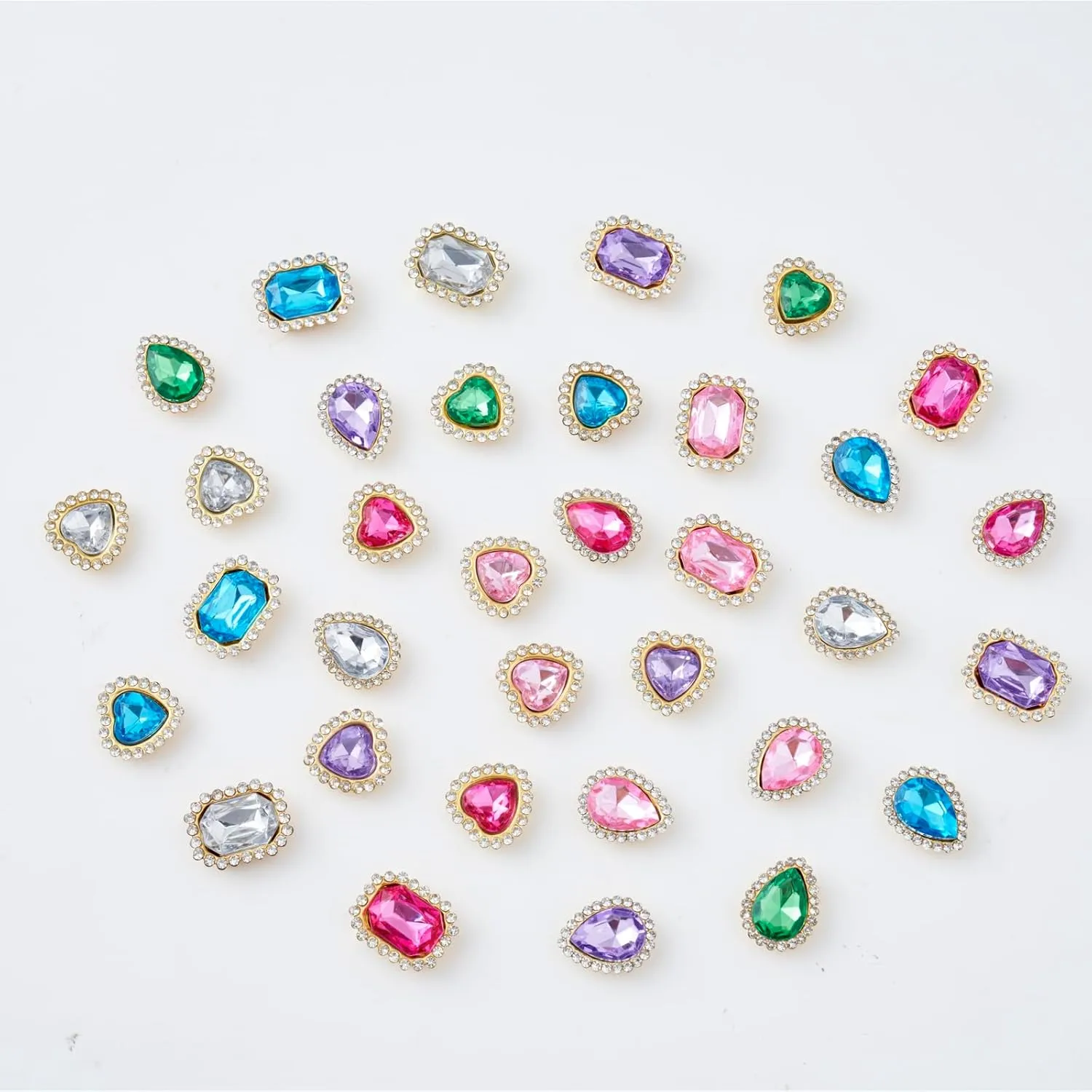 Bling Shoe Charms for Women and Girls,Luxury Jewelry Charms Accessories for Clog Shoes Decoration.