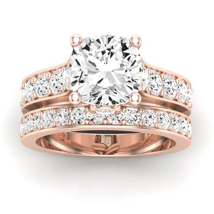 Calluna Lab Diamond Matching Band for Cushion Center (Band Only. Engagement Ring Not Included)