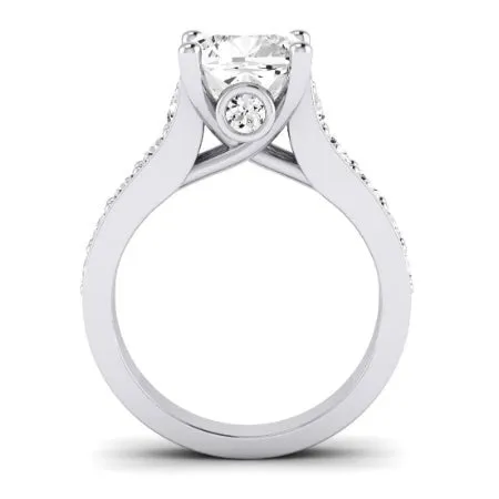 Calluna Lab Diamond Matching Band for Cushion Center (Band Only. Engagement Ring Not Included)