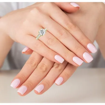 Calluna Lab Diamond Matching Band for Cushion Center (Band Only. Engagement Ring Not Included)