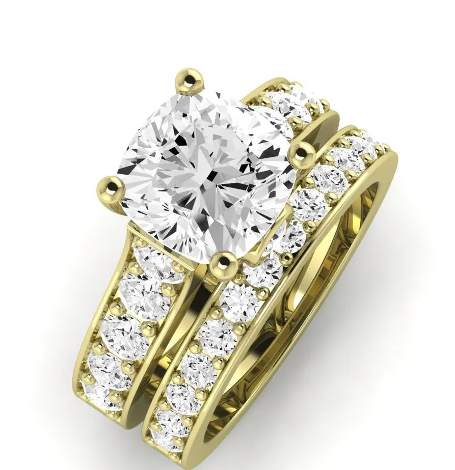 Calluna Lab Diamond Matching Band for Cushion Center (Band Only. Engagement Ring Not Included)