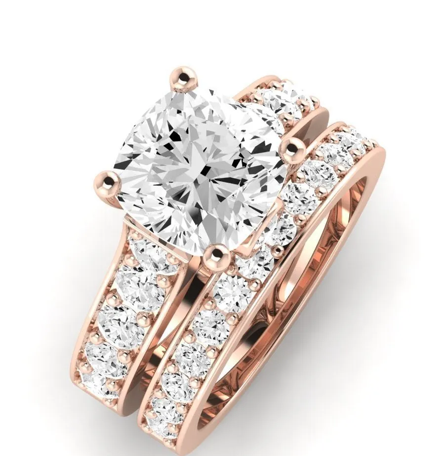 Calluna Lab Diamond Matching Band for Cushion Center (Band Only. Engagement Ring Not Included)