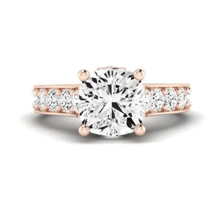 Calluna Lab Diamond Matching Band for Cushion Center (Band Only. Engagement Ring Not Included)