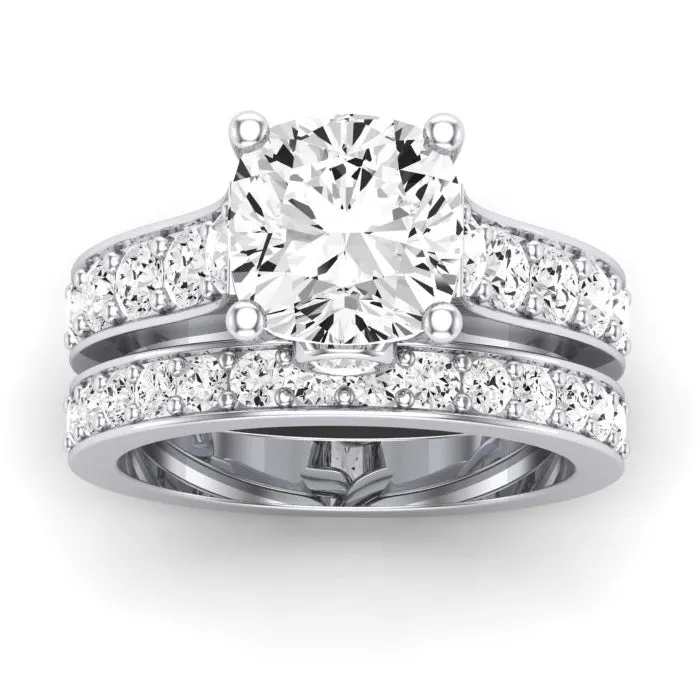 Calluna Lab Diamond Matching Band for Cushion Center (Band Only. Engagement Ring Not Included)
