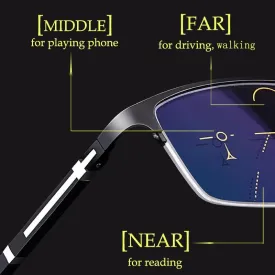 Classy Half Frame Anti Blue Light Reading Glasses