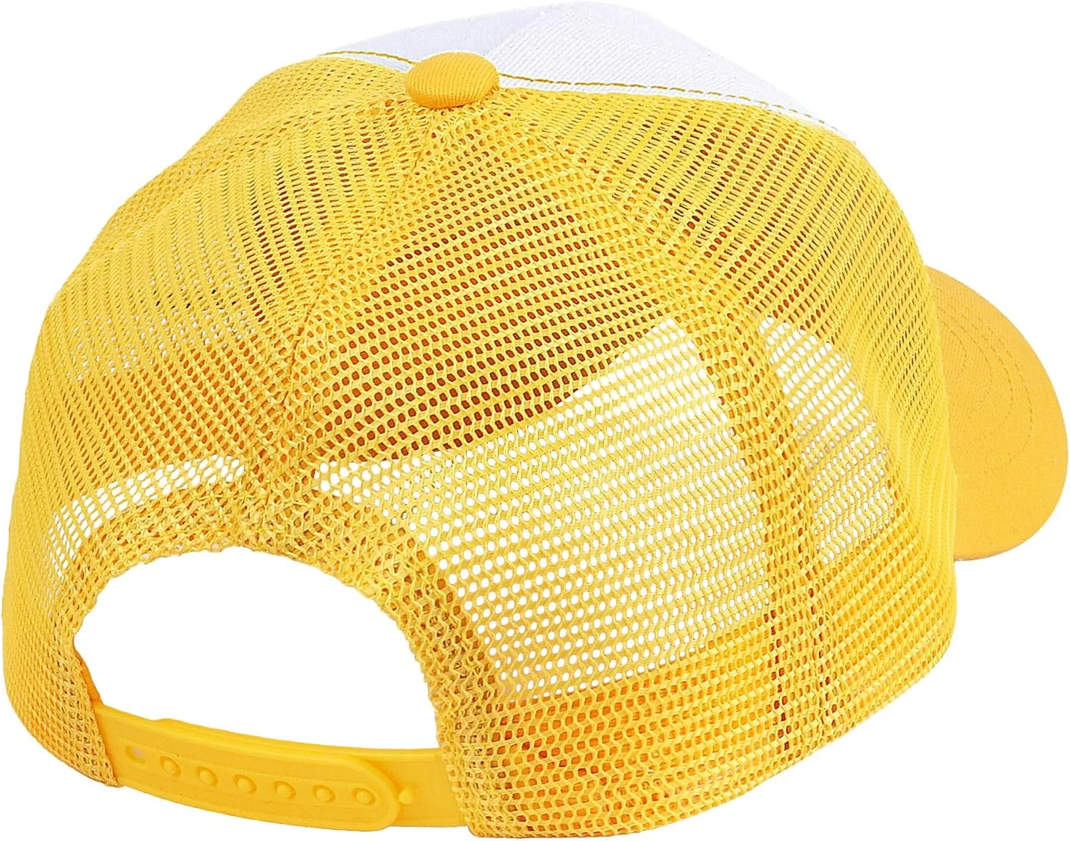 Falari 5-Panel Mesh Baseball Cap, Trucker Hat, Structured Plain Design, Cotton, Adjustable Size