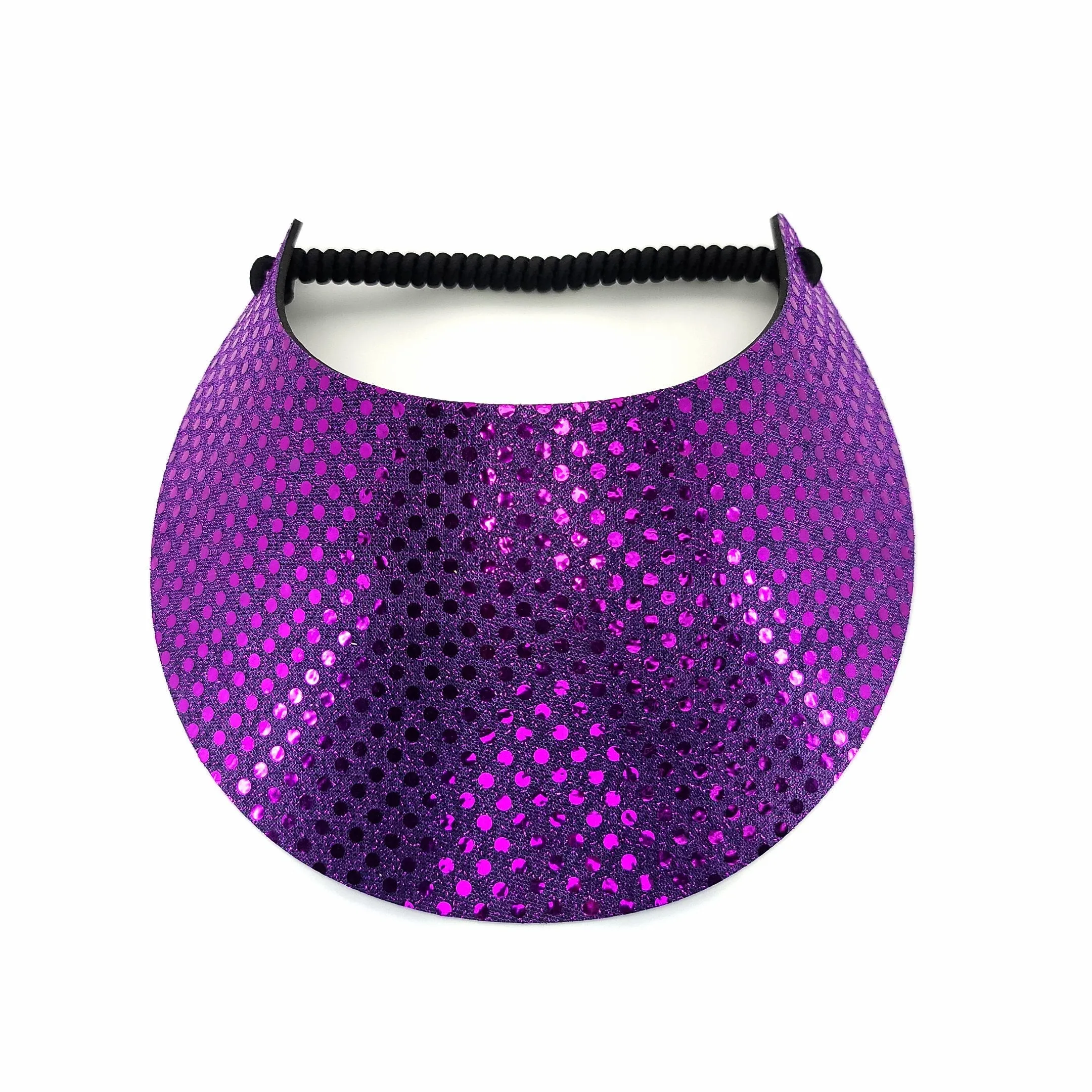 Glitz Red, Pink, Purple, and Gold Foam Sun Visor
