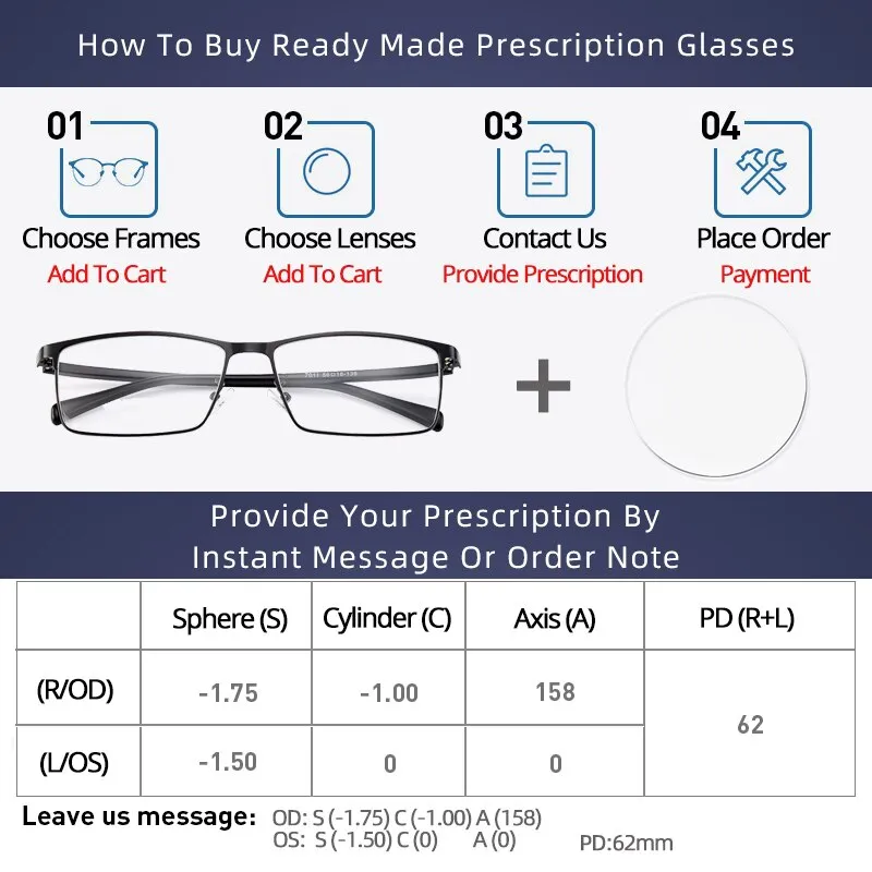 Gmei Unisex Eyeglasses Transparent Double Beam Retro Flat 6536