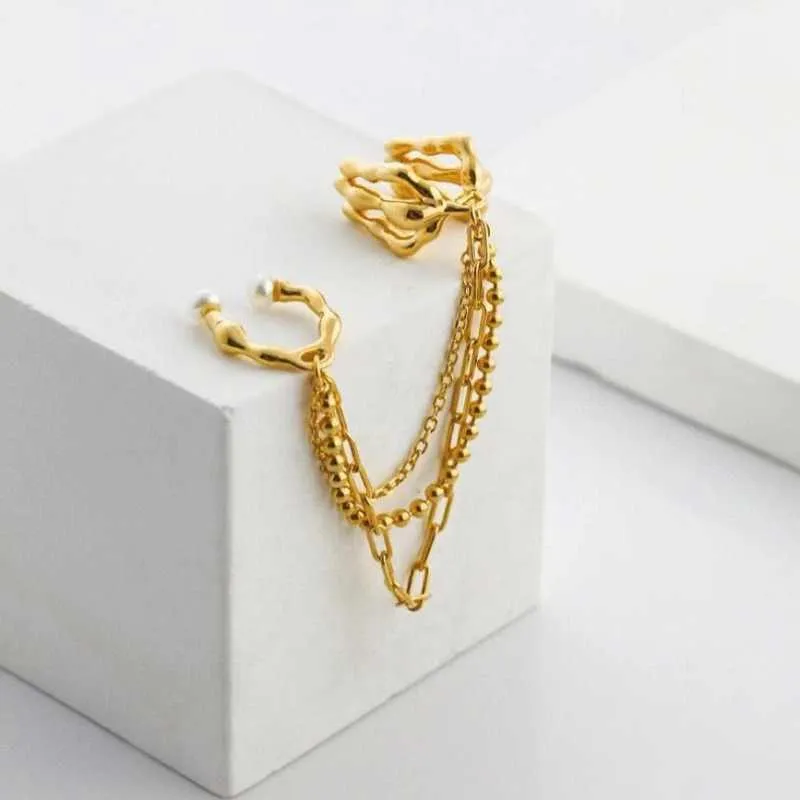 Gold Vermeil  Ear Cuff Earrings (1pcs)