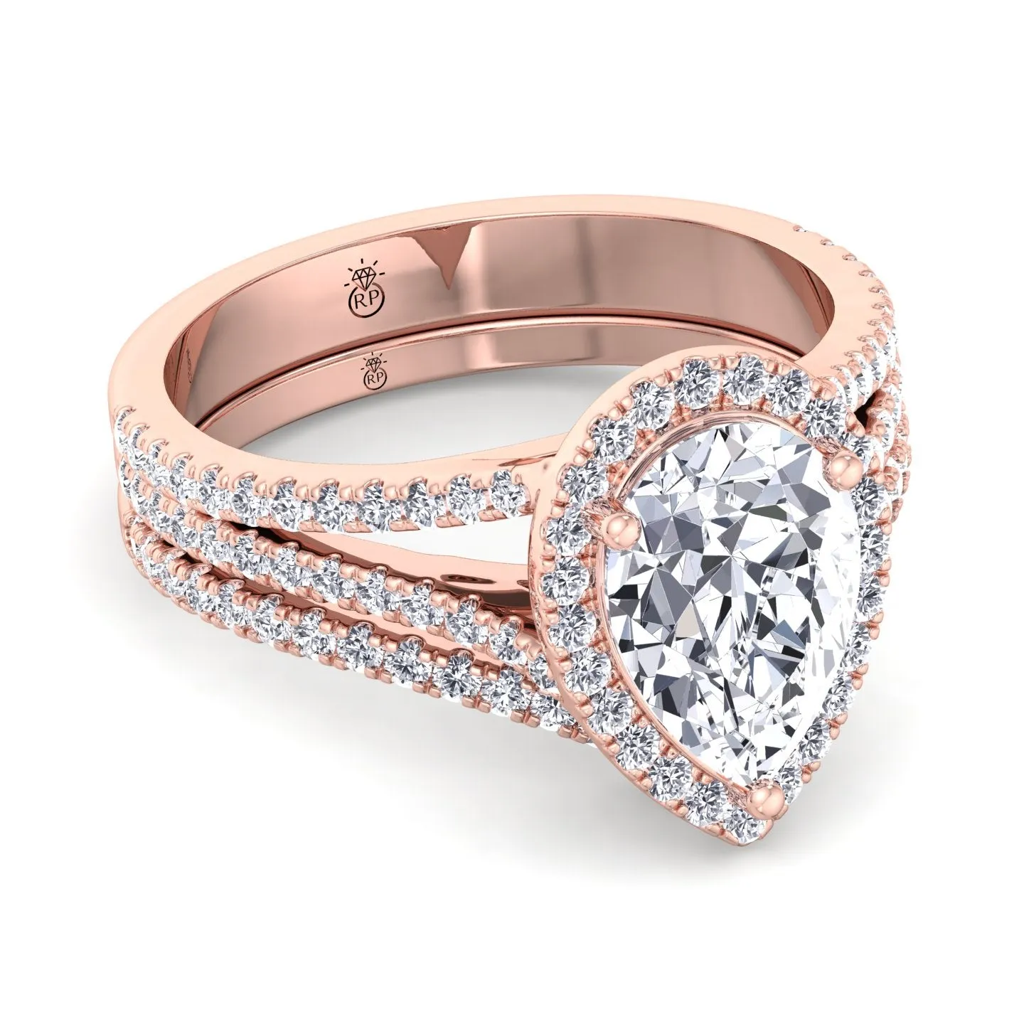 Guava - Matching Curved Pave Wedding Band (0.34 CT)