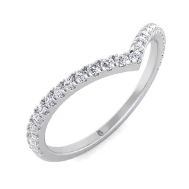 Guava - Matching Curved Pave Wedding Band (0.34 CT)