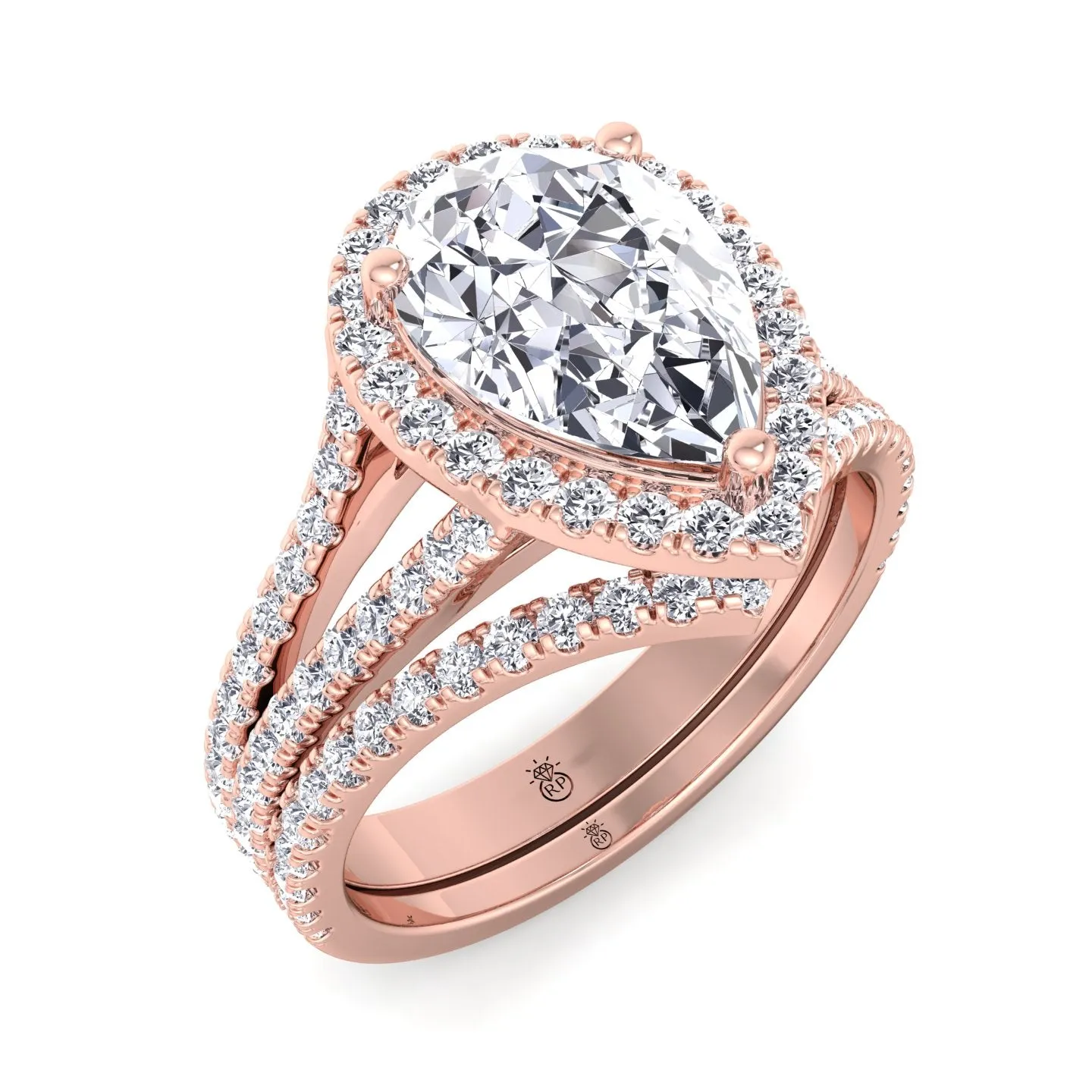 Guava - Matching Curved Pave Wedding Band (0.34 CT)
