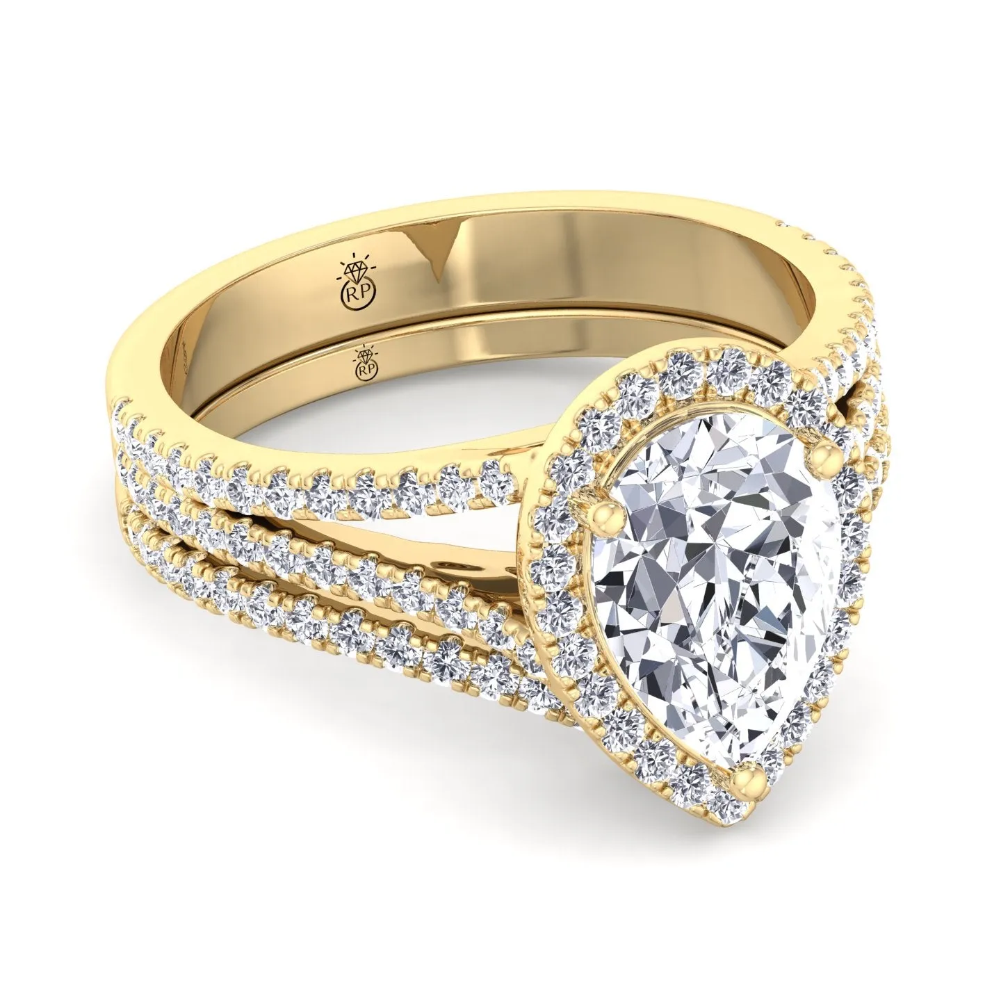 Guava - Matching Curved Pave Wedding Band (0.34 CT)