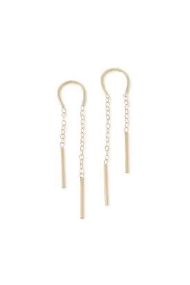 Horseshoe Threader Earrings
