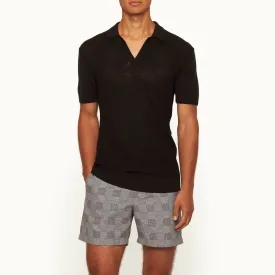 James Bond Tie Stitch Silk Cotton Polo Shirt - By Orlebar Brown