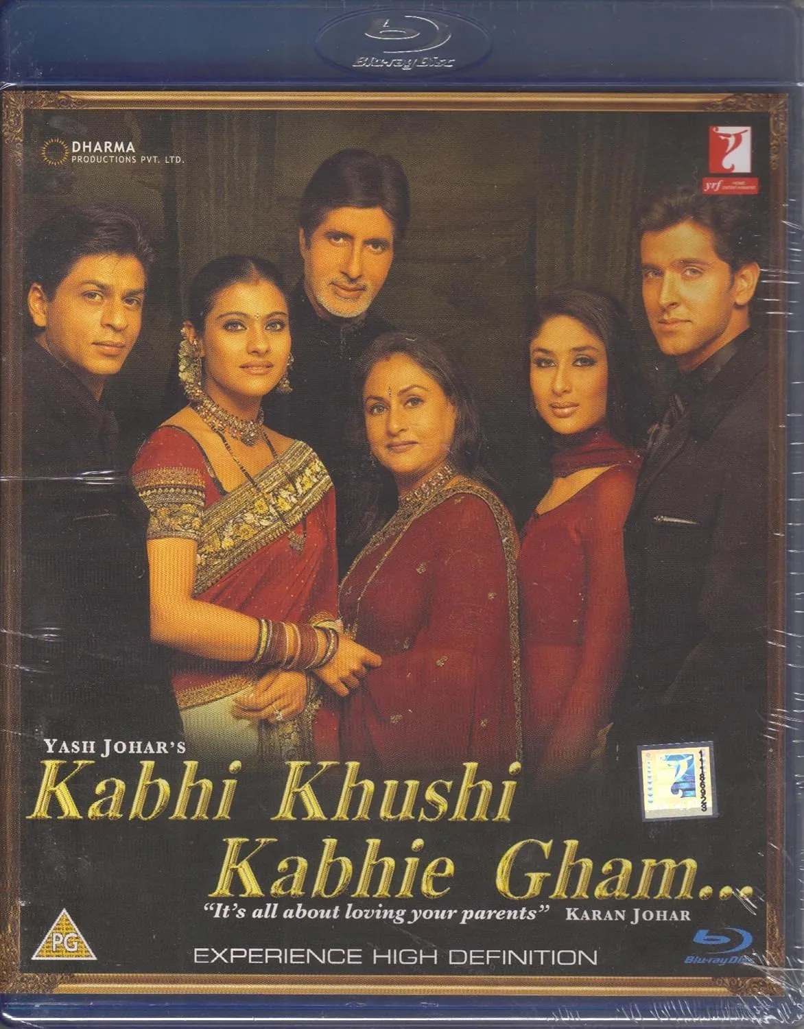 Kabhi Khushi Kabhie Gham Bollywood Blu Ray With English Subtitles [Blu-ray]