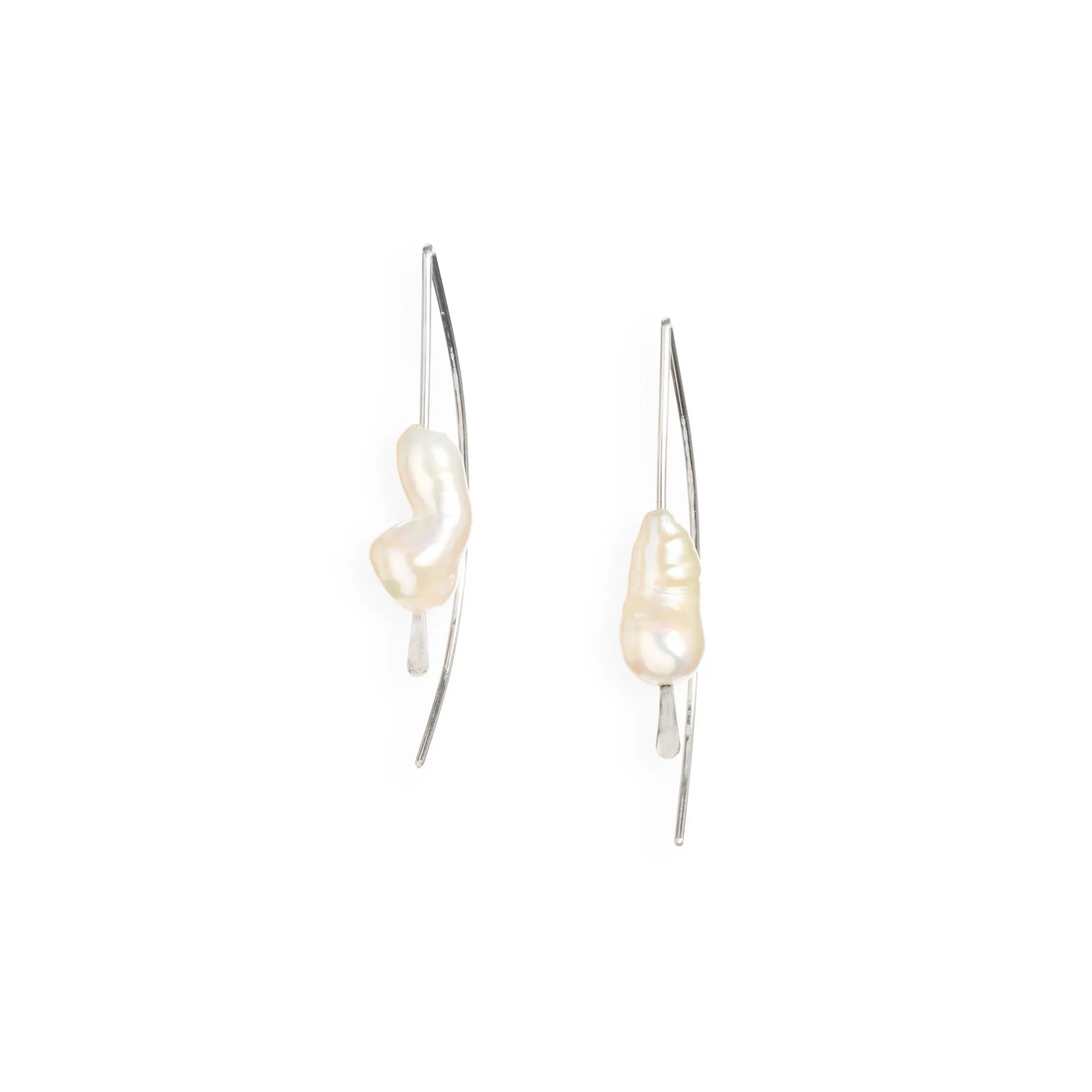 Keshi Pearl Arch Earring