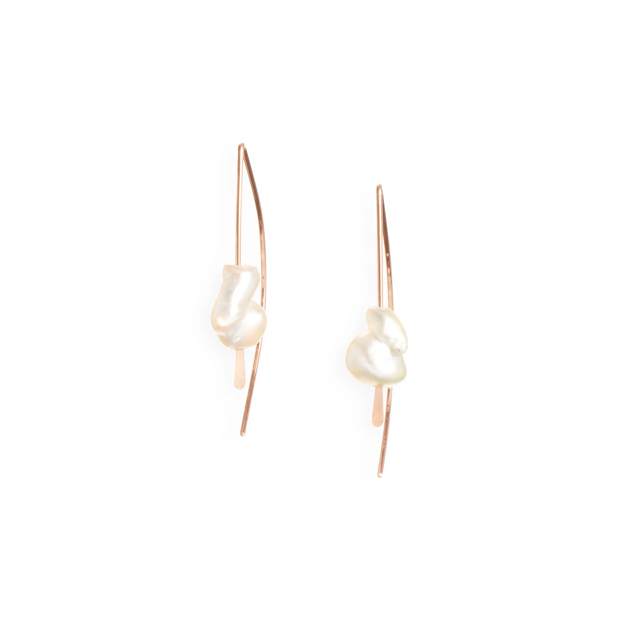 Keshi Pearl Arch Earring