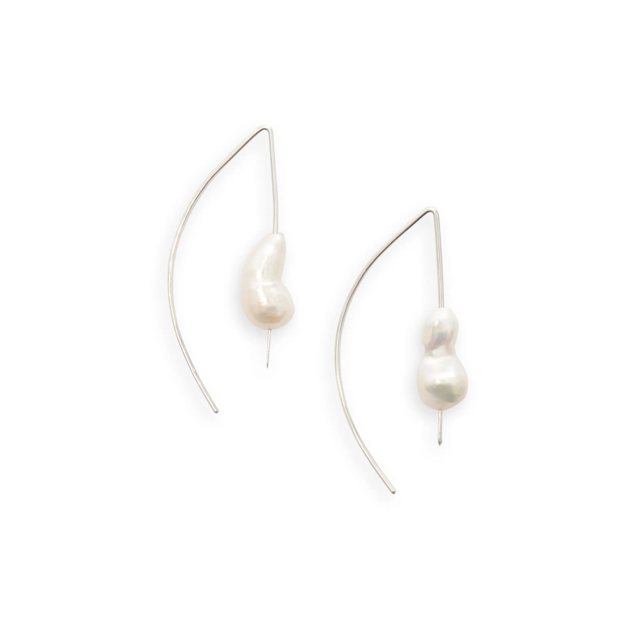 Keshi Pearl Arch Earring