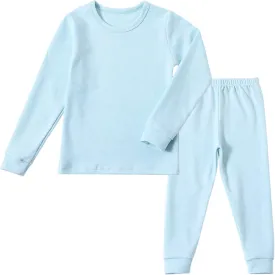 Kids Winter Thermal Underwear Long Johns Set Toddler Little Boys Girls Pajamas Warm Base Layer Set (3-8Years)