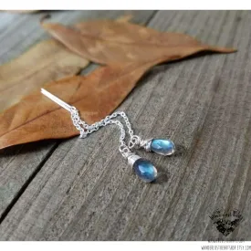 Labradorite drop Threaders