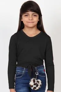 LOVE MY TEE- Knit Top w/ Front Tie
