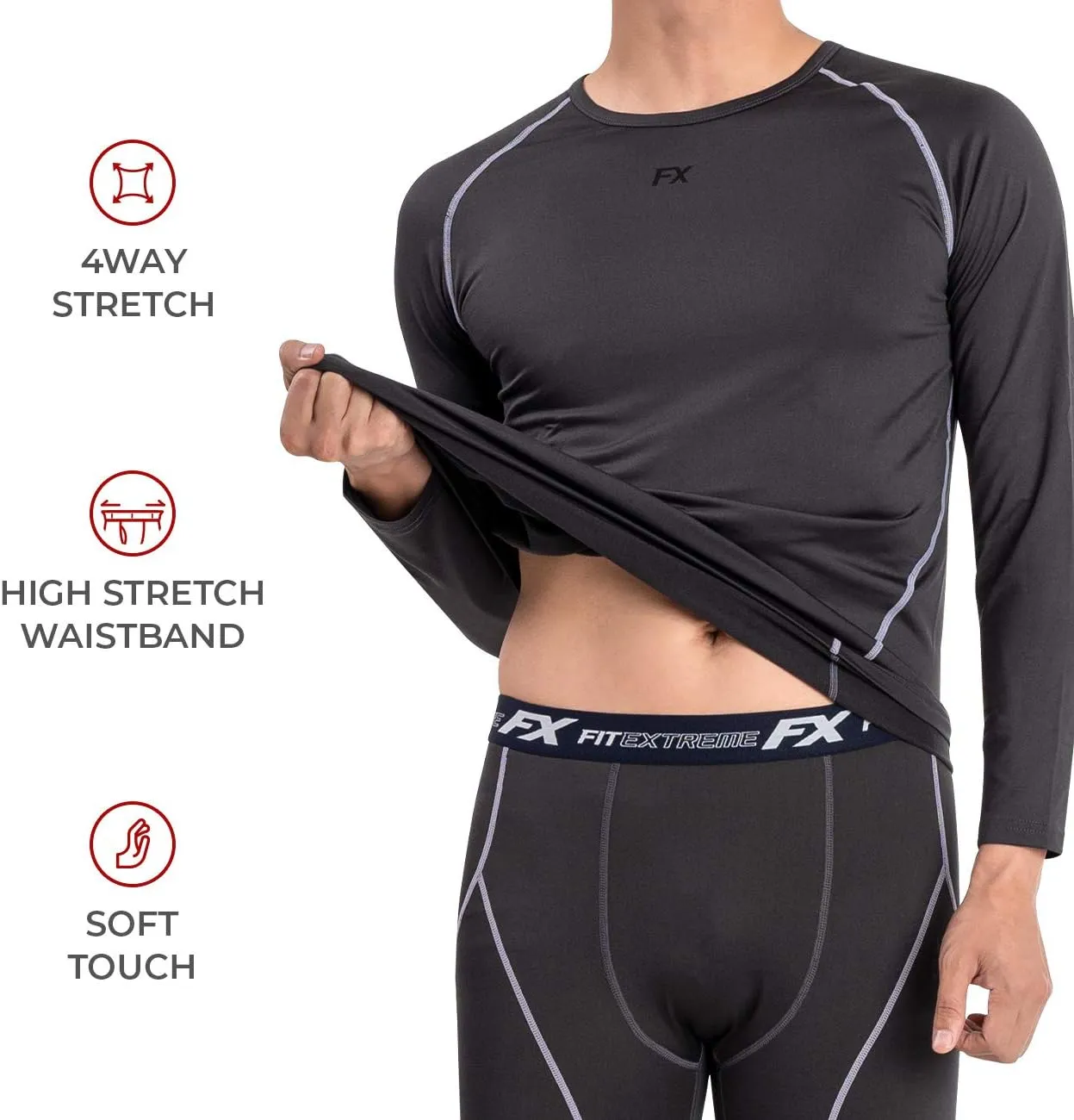 MAXHEAT Mens Thermal Underwear Pants Long Johns Bottom with Fleece Lined