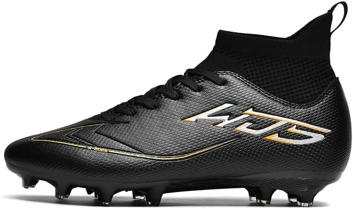 Men's Soccer Shoes Cleats Professional High-Top Athletic Turf Football Shoes Outdoor Indoor Professional Futsal Football Training Sneakers