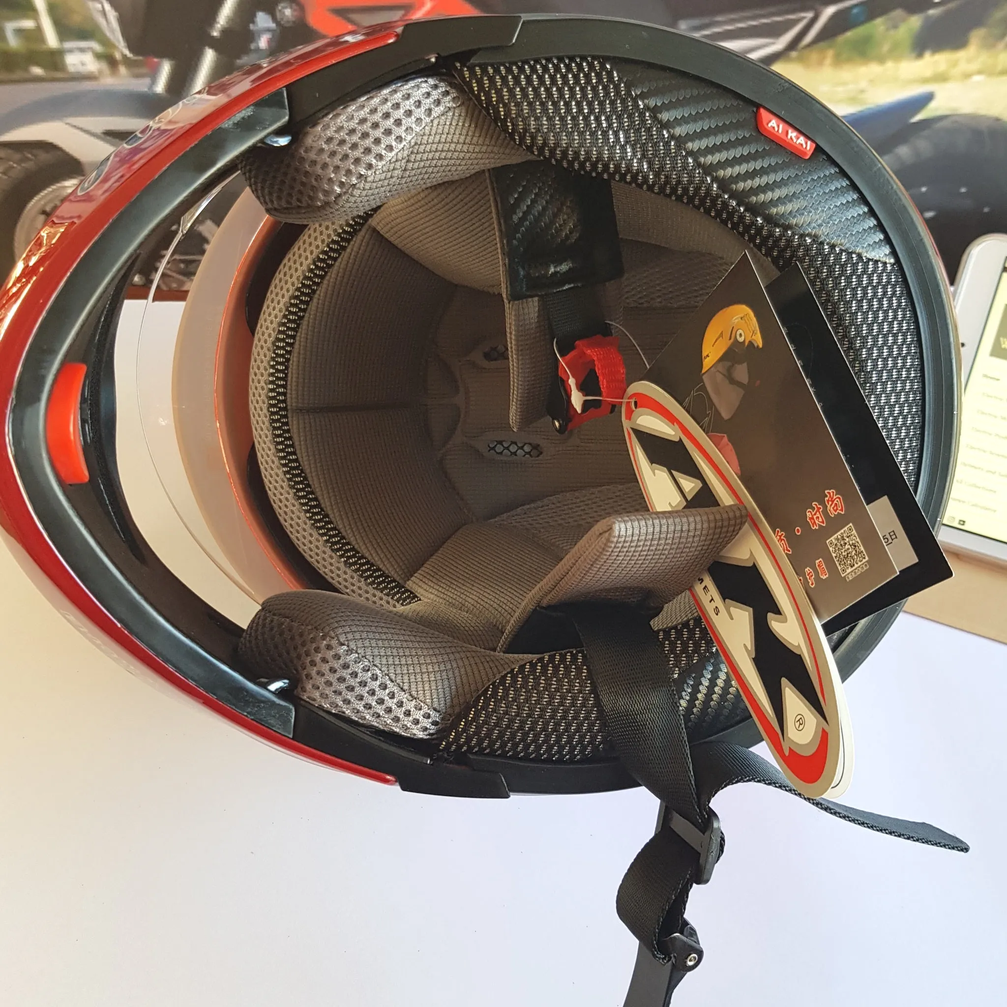 Motor Bike Helmet Full Face WH1 Red