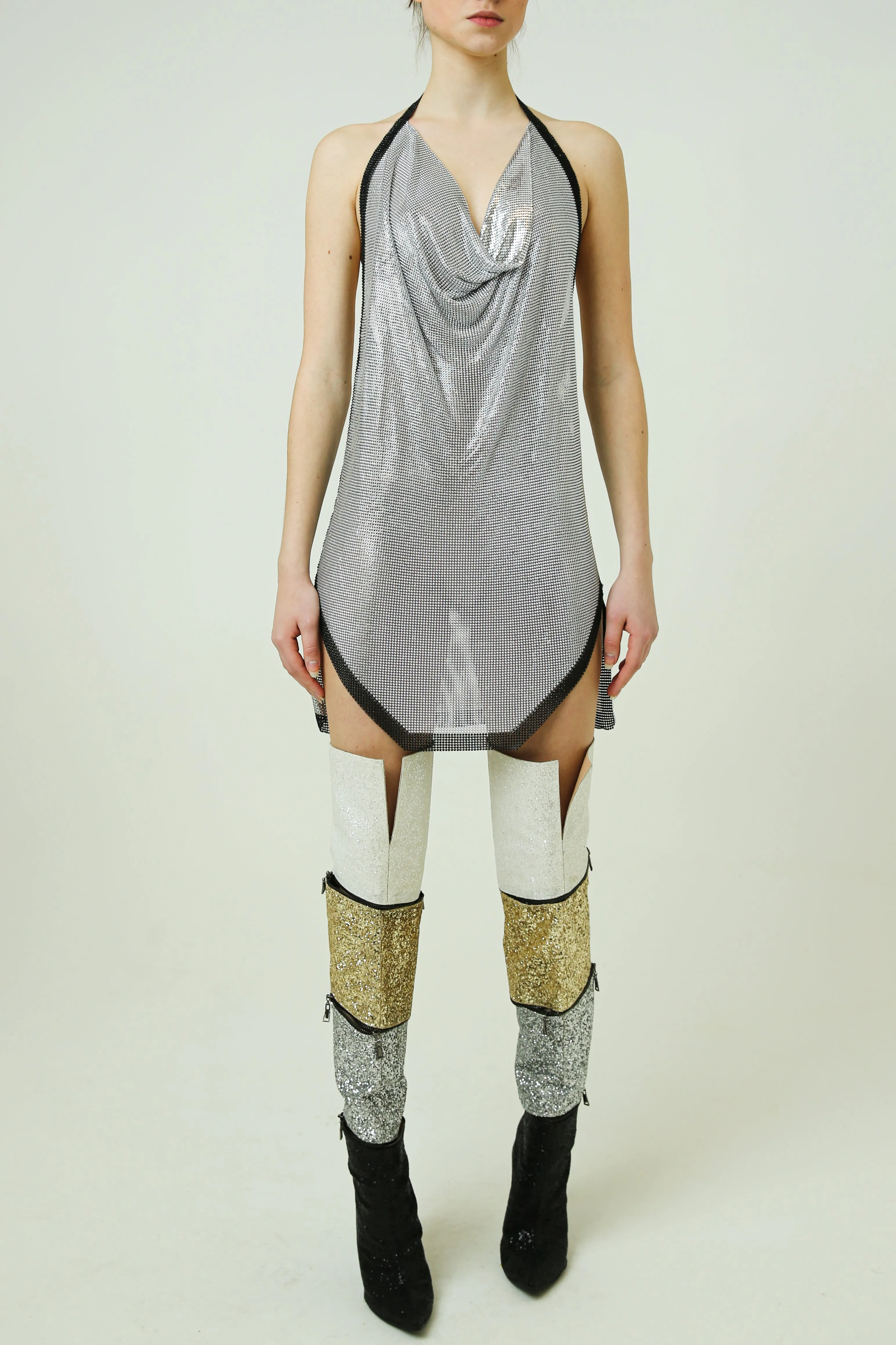 Oversized metal dress