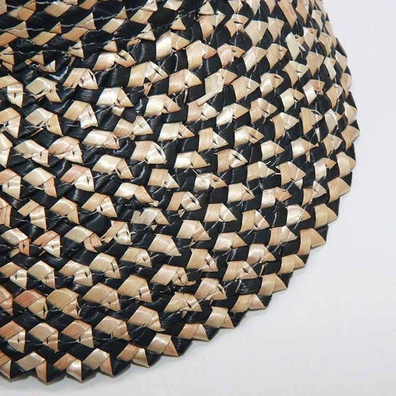 Raffia Visor: Adjustable Straw Visor