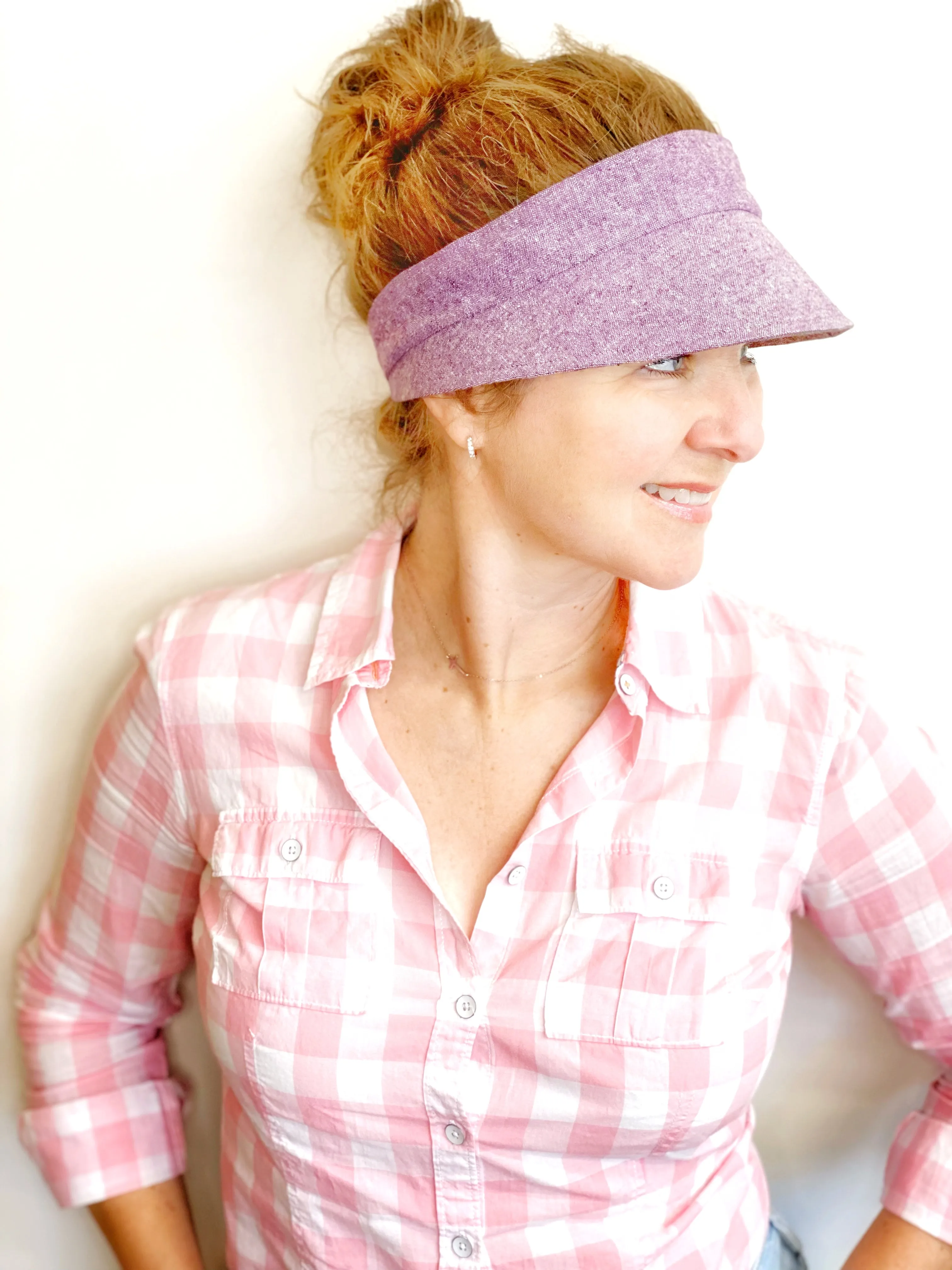 Ready to Ship, Women's Sun Visor, Summer Hat for Women, Running Visor for Women, Visor for Summer, Large Visor for Big Heads
