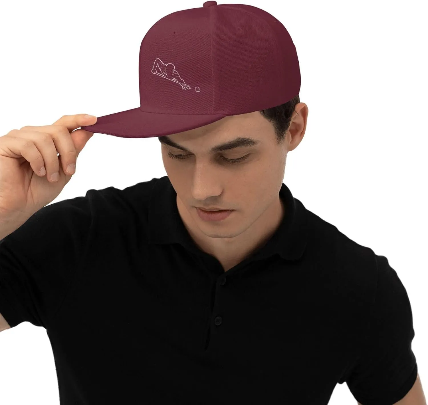Retro Vintage Pool-Billiard-Players Hat for Men Women Flat Bill Visor Trucker Hat Fashion Hip Hop Baseball Cap