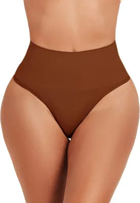 Seamless Thong Shapewear for Women Tummy Control Body Shaper Underwear Girdle High Waist Shaping Panties