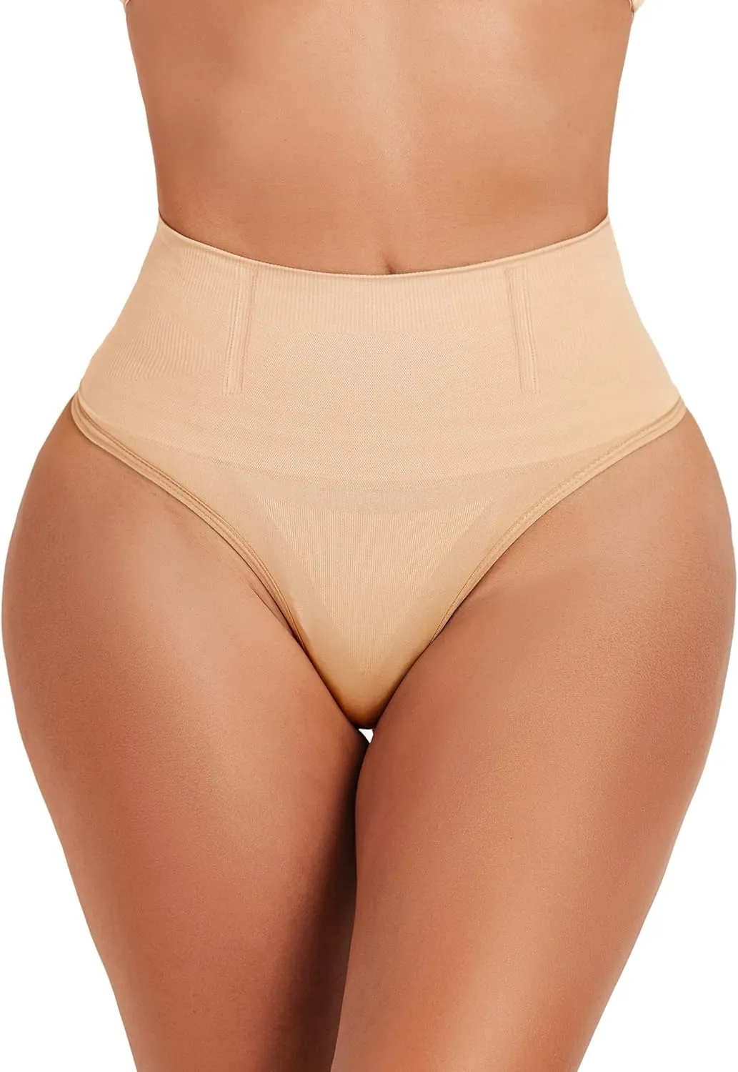 Seamless Thong Shapewear for Women Tummy Control Body Shaper Underwear Girdle High Waist Shaping Panties